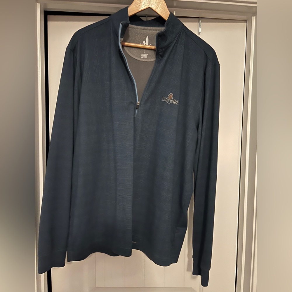 EUC Johnnie O Microfleece Quarter zip size L - Pinewild chest logo